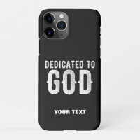 DEDICATED TO GOD COOL  WHITE TEKST