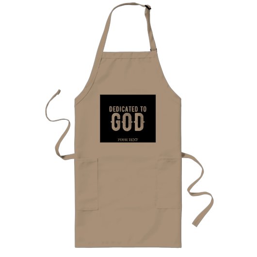 DEDICATED TO GOD COOL WHITE TEKST LANG SCHORT (Voorkant)