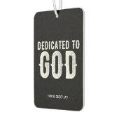 DEDICATED TO GOD COOL WHITE TEKST LUCHTVERFRISSER (Links)