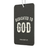 DEDICATED TO GOD COOL WHITE TEKST LUCHTVERFRISSER (Links)