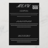 DEDICATED TO GOD COOL WHITE TEKST MENU (Achterkant)