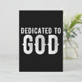 DEDICATED TO GOD COOL  WHITE TEKST MENU (Staand voorkant)