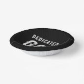 DEDICATED TO GOD COOL WHITE TEKST PAPIEREN KOMMEN (Gebogen)