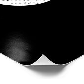 DEDICATED TO GOD COOL  WHITE TEKST PERFECT POSTER (Hoek)