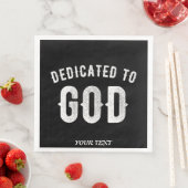 DEDICATED TO GOD COOL WHITE TEKST SERVET (Insitu)