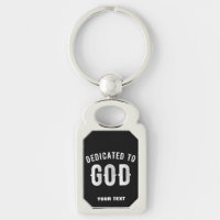 DEDICATED TO GOD COOL WHITE TEKST