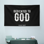 DEDICATED TO GOD COOL  WHITE TEKST SPANDOEK (Beurs)
