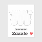 DEDICATED TO GOD COOL  WHITE TEKST STICKER (Vel)