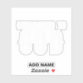 DEDICATED TO GOD COOL  WHITE TEKST STICKER (Vel)