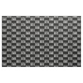 DEDICATED TO GOD COOL WHITE TEKST STOF (Yard (91,4 cm))
