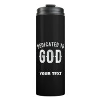 DEDICATED TO GOD COOL WHITE TEKST