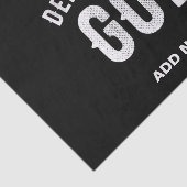 DEDICATED TO GOD  COOL WHITE TEKST TISSUEPAPIER (Detail)