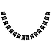 DEDICATED TO GOD  COOL WHITE TEKST VLAGGETJES (Alle)