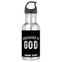 DEDICATED TO GOD COOL WHITE TEKST
