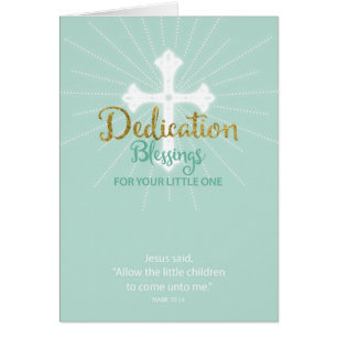 Dedicatie Blessings voor Little One, neutraal groe