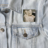 Dedication to Brahms, 1909 Vierkante Button 5,1 Cm (In situ)