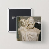 Dedication to Brahms, 1909 Vierkante Button 5,1 Cm (Voorkant /achterkant)
