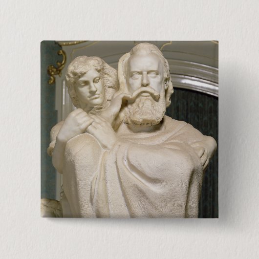 Dedication to Brahms, 1909 Vierkante Button 5,1 Cm (Voorkant)