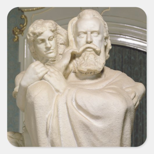 Dedication to Brahms, 1909 Vierkante Sticker (Voorkant)