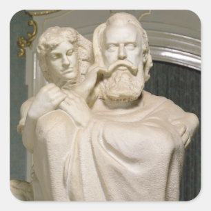 Dedication to Brahms, 1909 Vierkante Sticker