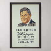 Dedication, Will Rogers Field, Oklahoma City, juni Poster (Voorkant)