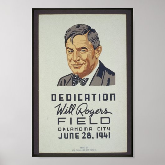 Dedication, Will Rogers Field, Oklahoma City, juni Poster (Voorkant)