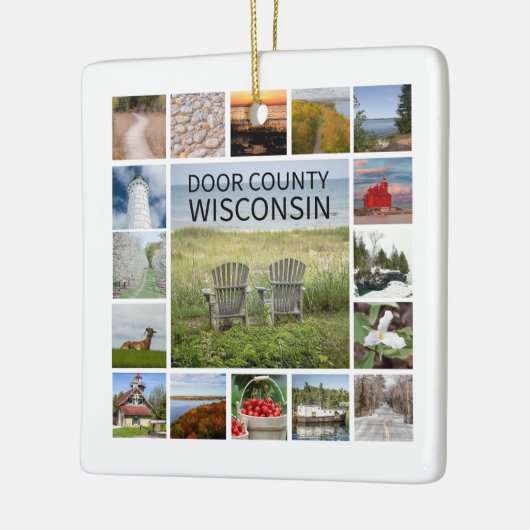 Dedoor County Wisconsin Keramisch Ornament (Links)