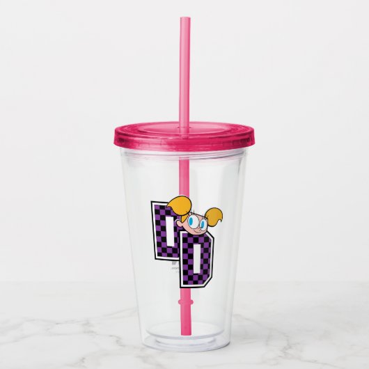 Dee Dee Athletic Letters Graphic Acryl Drinkbeker (Voorkant)