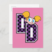 Dee Dee Athletic Letters Graphic Briefkaart (Voorkant / Achterkant)