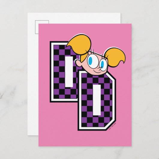 Dee Dee Athletic Letters Graphic Briefkaart (Voorkant / Achterkant)