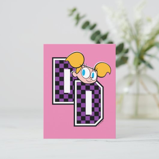 Dee Dee Athletic Letters Graphic Briefkaart (Staand voorkant)