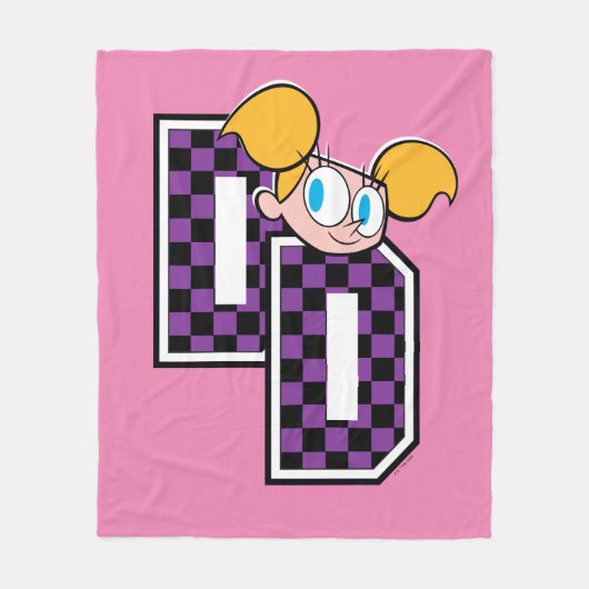 Dee Dee Athletic Letters Graphic Fleece Deken (Voorkant)