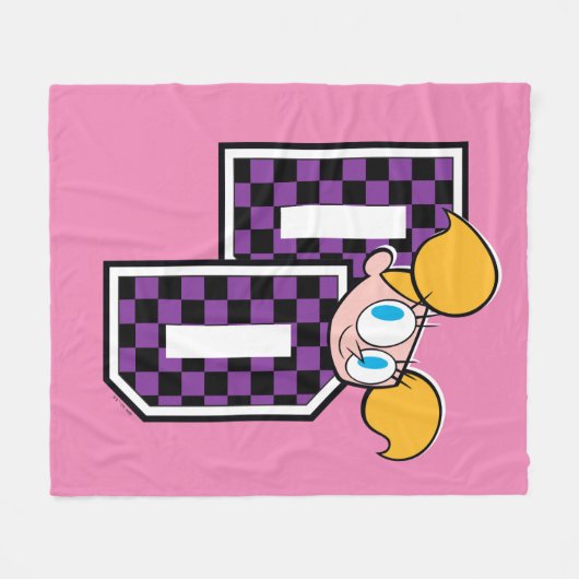 Dee Dee Athletic Letters Graphic Fleece Deken (Voorkant (Horizontaal))