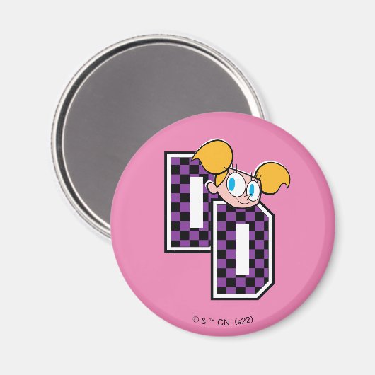 Dee Dee Athletic Letters Graphic Magneet (Voorkant / Achterkant)