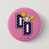 Dee Dee Athletic Letters Graphic Ronde Button 5,7 Cm (Voorkant)