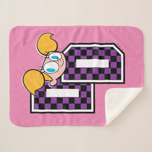 Dee Dee Athletic Letters Graphic Sherpa Deken (Voorkant (horizontaal))