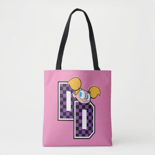Dee Dee Athletic Letters Graphic Tote Bag (Voorkant)