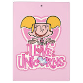 Dee Dee - I Love Unicorns Klembord (Achterkant)