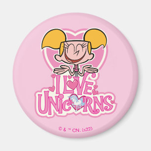 Dee Dee - I Love Unicorns Magneet