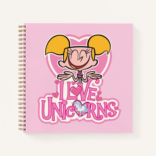 Dee Dee - I Love Unicorns Notitieboek (Voorkant)