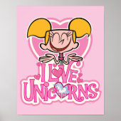 Dee Dee - I Love Unicorns Poster (Voorkant)