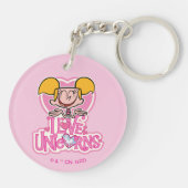 Dee Dee - I Love Unicorns Sleutelhanger (Achterkant)