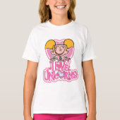 Dee Dee - I Love Unicorns T-shirt (Voorkant)