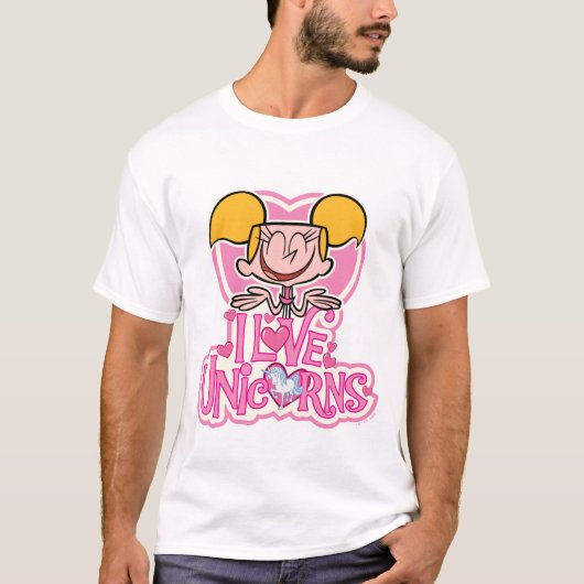 Dee Dee - I Love Unicorns T-shirt (Voorkant)