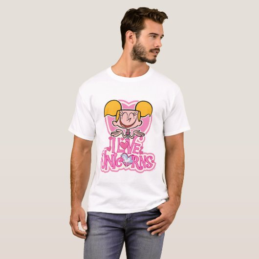 Dee Dee - I Love Unicorns T-shirt (Voorkant volledig)