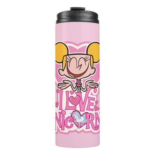 Dee Dee - I Love Unicorns Thermosbeker (Voorkant)