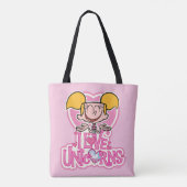Dee Dee - I Love Unicorns Tote Bag (Achterkant)