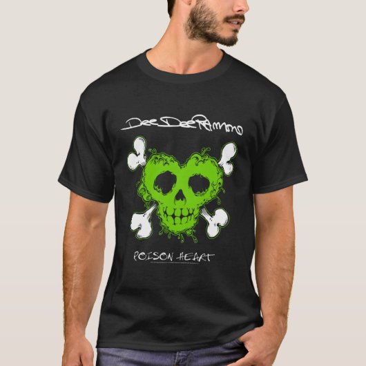 Dee Dee Ramone Poison Heart T-shirt (Voorkant)