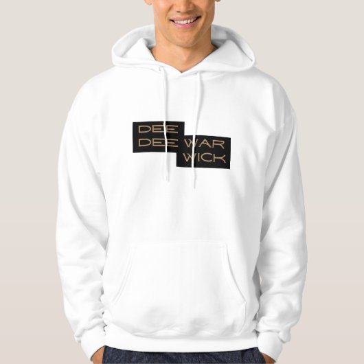 Dee Dee Warwick Black Brown Mannen Hoodie (Voorkant)