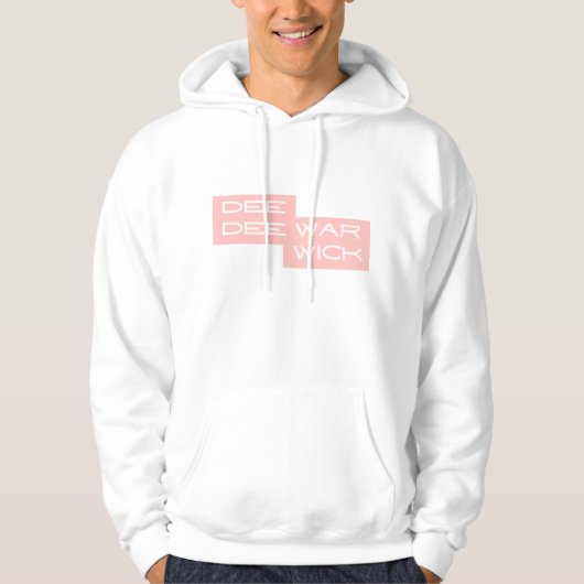 Dee Dee Warwick Roze Mannen Hoodie (Voorkant)